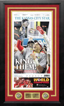 Patrick Mahomes Kansas City Chiefs Super Bowl Champions Framed Newspapers (3 Super Bowls)