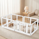 Clear Plastic Dog Playpen with Door - 8 Panel