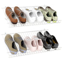 Closet Shelves Wall Mounted Set of 2 Metal Wire Shoe Racks