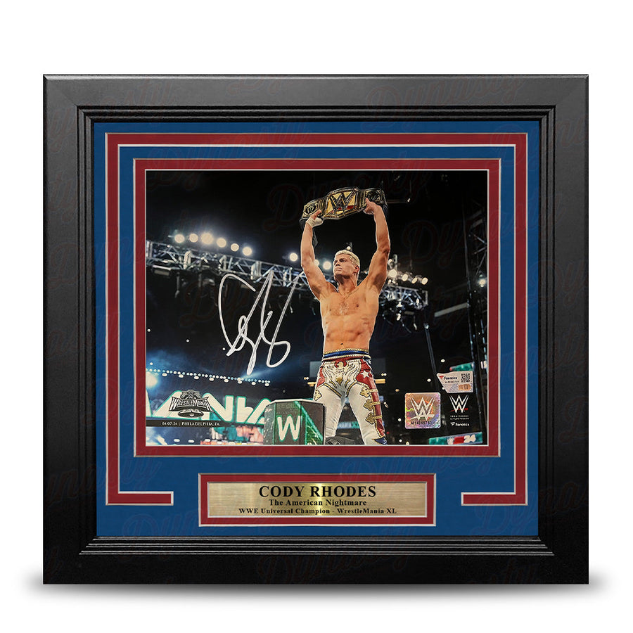 Cody Rhodes WrestleMania XL Championship Celebration Autographed 8