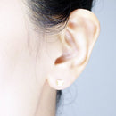 Coffee Cup & Bean Earrings in Rose Gold or Silver