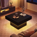 Coffee Table Accent Table with LED Lights and Dynamic Modes