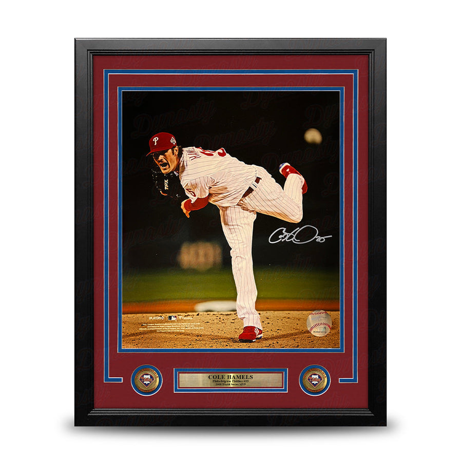 Cole Hamels 2008 World Series Philadelphia Phillies Autographed 16
