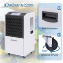 250 Pints Commercial Dehumidifier with Drain Hose Large Spaces up to 8500 Sq.Ft-White