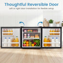 Compact Mini Fridge with 7-Level Thermostat - 1.7 Cu Ft
