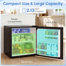 Compact Mini Fridge with 7-Level Thermostat - 1.7 Cu Ft