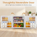 Compact Mini Fridge with 7-Level Thermostat - 1.7 Cu Ft