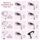 Women's Complete Golf Club Set Right Hand with Rain Hood