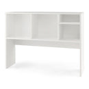 Computer Desktop Bookcase with 4 Cubbies and Open Back Compartment
