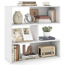 Concave Bookshelf with 3 Open Shelves and Anti-Tip Device