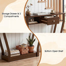 Console Table with Storage Drawer and Shelf, 47-Inch