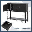 Console Table with 2 Drawers and Storage Cabinets