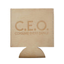 Consume Every Ounce CEO Leather Coozie | Bottle/Can Sleeves
