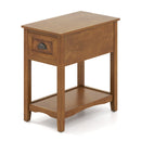 Contemporary Chair Side End Table Compact Table with Drawer Nightstand