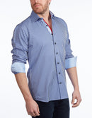 Contrast Collar Button-Up Shirt - Contemporary Fit - Contrast trimming - final sale