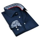 Contrast Collar Button-Up Shirt // Contemporary Fit - contrast trimming - final sale