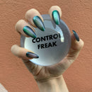 Control Freak Glass Dome Paperweight | Paper Document Holder | Desk Organizer Ornament