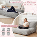 Convertible Bean Bag Floor Sofa with Washable Corduroy Cover
