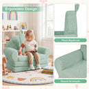 Convertible Kids Sofa 2-in-1 Fold out Toddler Couch Chair