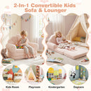 Convertible Kids Sofa 2-in-1 Fold out Toddler Couch Chair