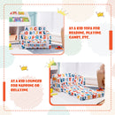 2-in-1 Convertible Kids Sofa with Velvet Fabric