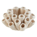 Coral Statue Candle Holder | Ceramic Sculpture Home Decor | 5" x 3"