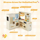 Corner Play Kitchen with Lights and Sounds for Ages 3+