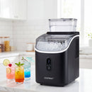 Countertop Ice Maker with External Tank & Self-Cleaning
