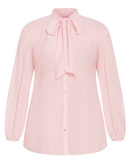 City Chic Arianna Top - pink, Size XS-14