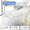 Countertop Ice Maker 26 Lbs/Day with Adjustable Thickness