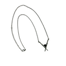 Crossed Swords ⚔️🖤⚔️ Necklace in Silver