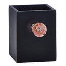 Crystal Knob Wooden Pen Holder in Black and Pink | Gift for Her