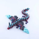 3D Printed Crystal Wing Dragon Fidget Toy – Articulated Fantasy Desk Toy Gift