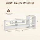 TV Stand for 55 Inch TV with Power Outlets and Storage