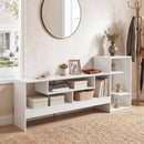TV Stand for 55 Inch TV with Power Outlets and Storage