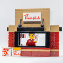 Brick-Fil-A Stand with Employee Minifig