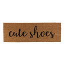 Cute Shoes Coir Door Mat | Welcome Outdoor Indoor Rug | 30" x 10"