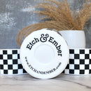 Black & White Checkers Tumbler Boot