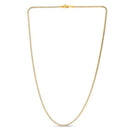 14k Yellow Gold Round Pave Franco Chain (2.30 mm)