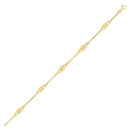14k Yellow Gold Infinity Ankle Bracelet