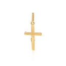 14k Two Tone Gold Crucifix Motif Pendant