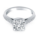 14k White Gold Trellis Diamond Engagement Ring
