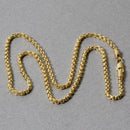 2.4mm 14k Yellow Gold Round Box Chain