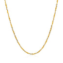 14k White and Yellow Gold Two Tone Sparkle Chain 1.5mm