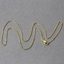 10k Yellow Gold Diamond Cut Cable Link Chain (1.10 mm)