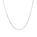 Sterling Silver Rhodium Plated Cable Chain 1.1mm