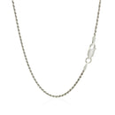 Sterling Silver 1.4mm Diamond Cut Rope Style Chain