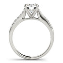 14k White Gold Round Cut Diamond Engagement Ring (1 5/8 cttw)