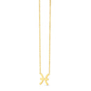 14K Yellow Gold Pisces Necklace