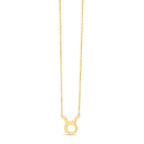 14K Yellow Gold Taurus Necklace